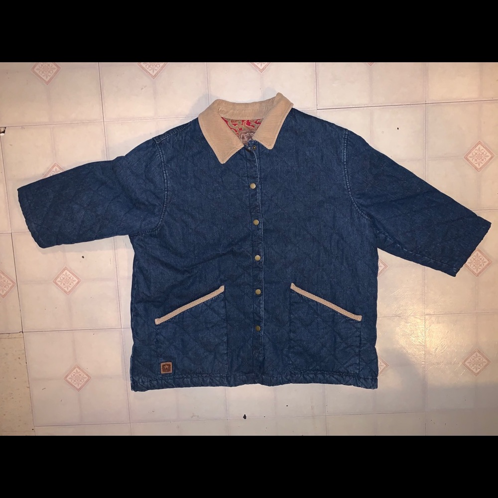 RALPH LAUREN Quilted Denim Jacket Women's XXL